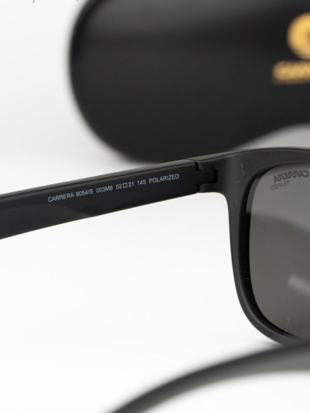 Carrera Men Sunglasses Black Grey Polarized Square CARRERA 8054/S 0003/M9 NEW - Picture 5 of 9